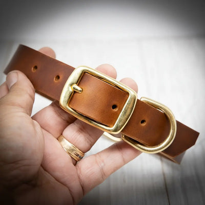 Leather Dog Collars - Personalized Leather Dog Collar