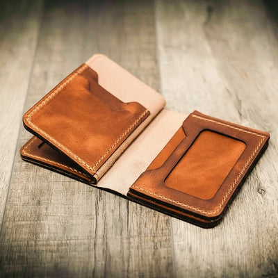 Federal Badge Wallet Small - Chestnut