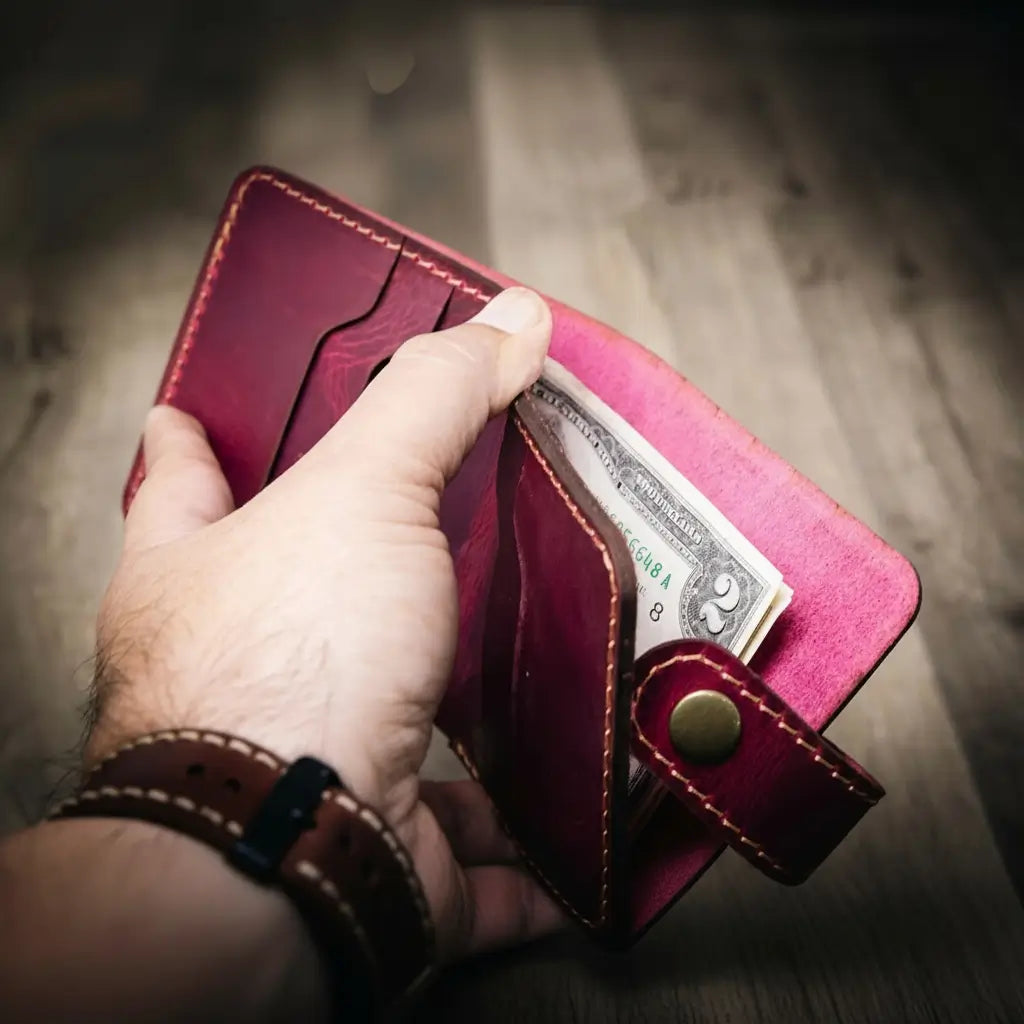 Glory Snap Bifold Wallet - Pink
