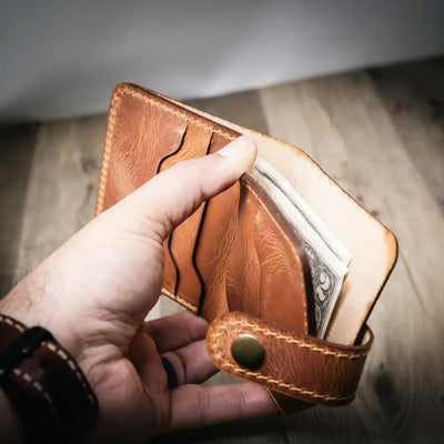 Glory Snap Bifold Wallet - Saddle Tan