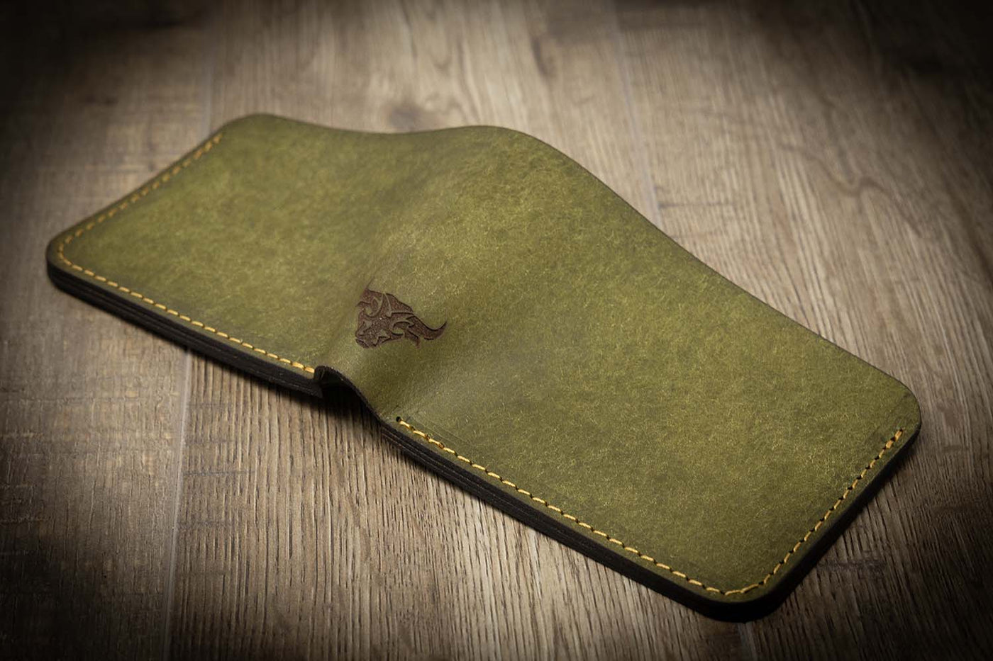 Handmade Green Leather Wallet