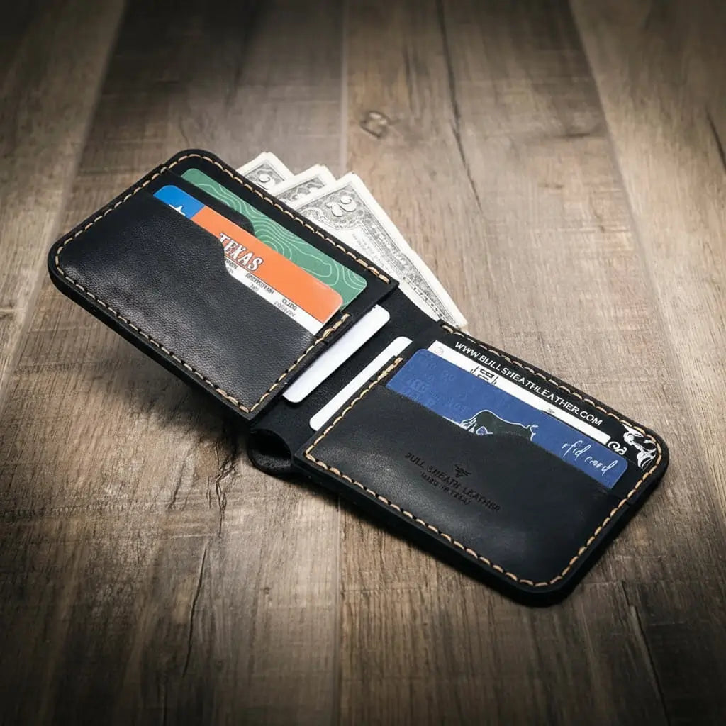Mens Leather Bifold Wallet
