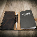 Leather Field Notes Cover - Alternate View - Bull Sheath Leather