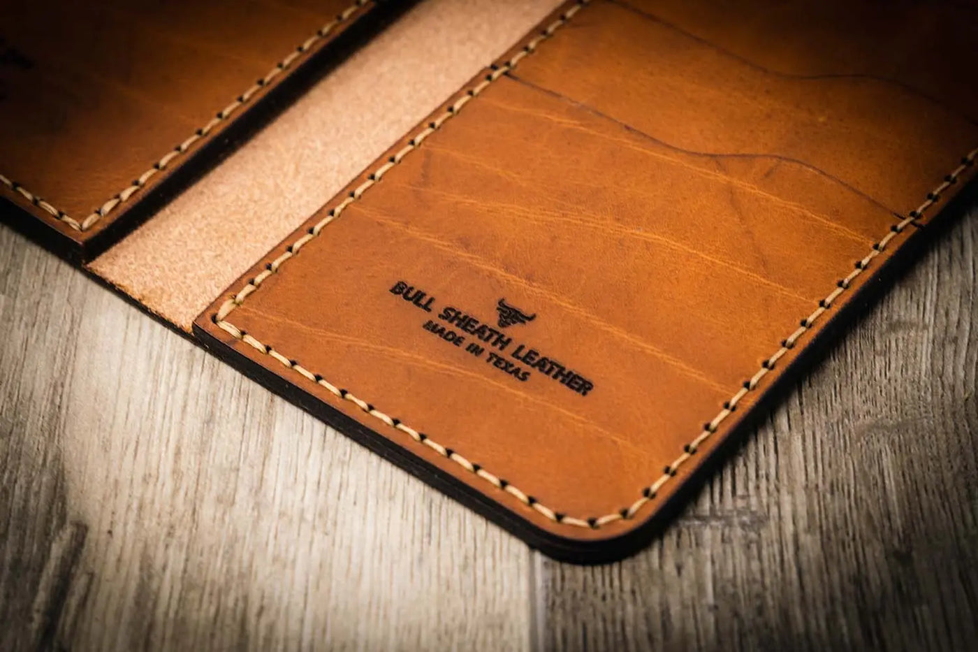 Brown Leather Long Wallet