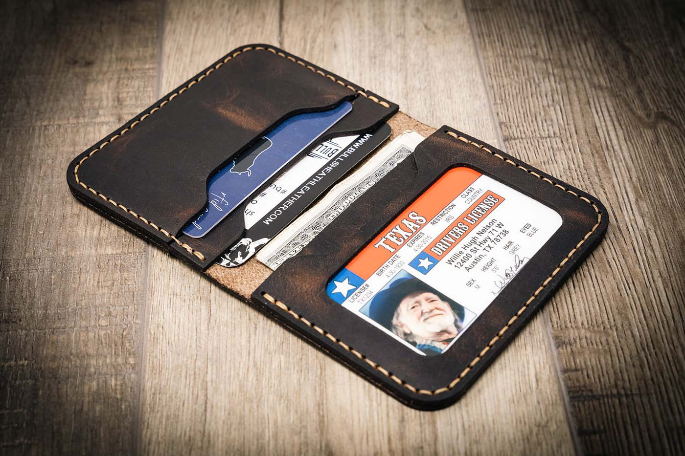 Brown Minimalist leather wallet