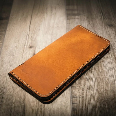 Mens Leather Long Wallet
