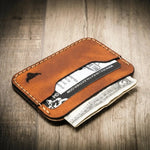 Pflugerville Card Wallet - Chestnut Brown Bull Sheath Leather
