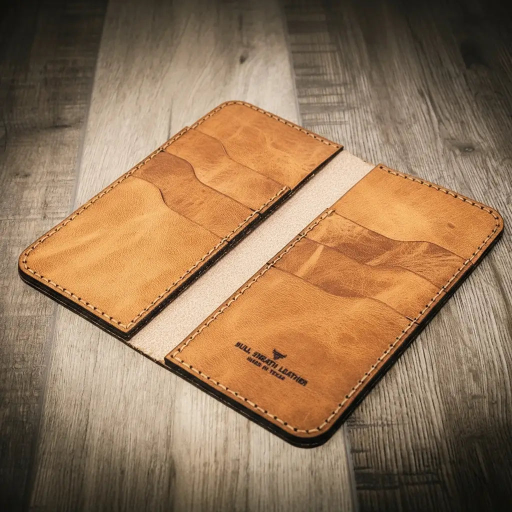 Brown Western Long Wallet
