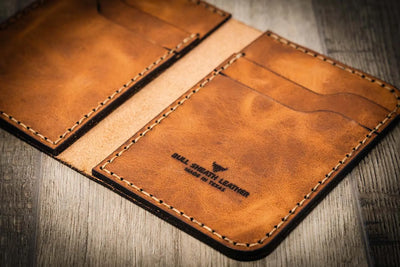 The Tyler Vertical Wallet Bull Sheath Leather