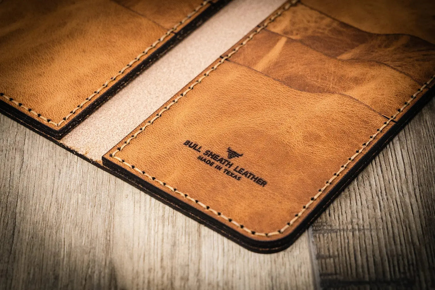 Brown Western Long Wallet