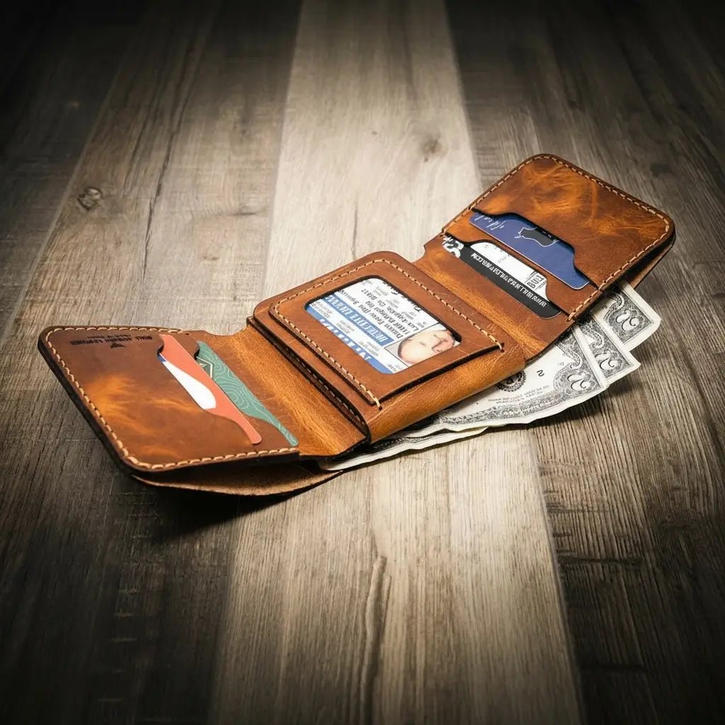 Made in the USA Trifold Badge Wallet
