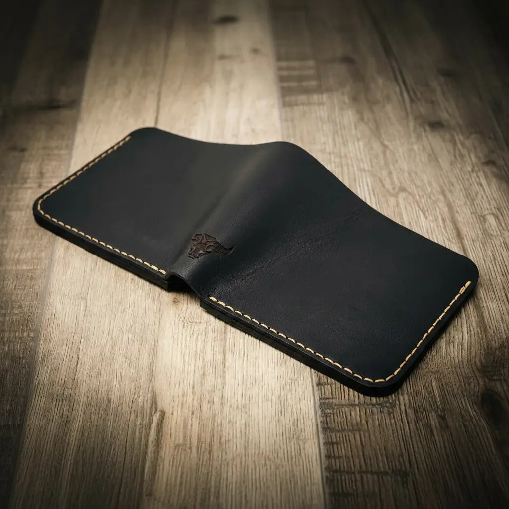 Large Black Bifold Wallet
