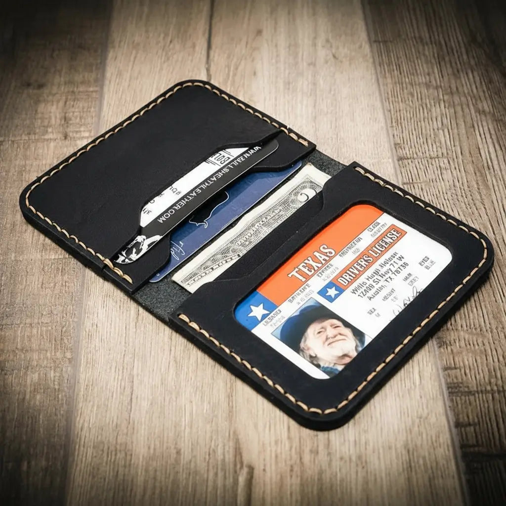 Men's Leather Wallet | Slim Bifold Wallet

