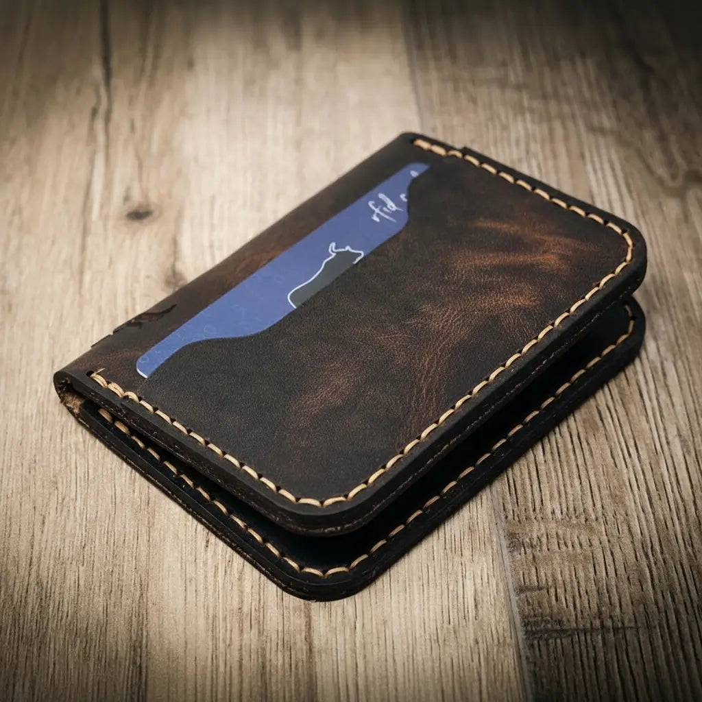 Small Leather Card Wallet
