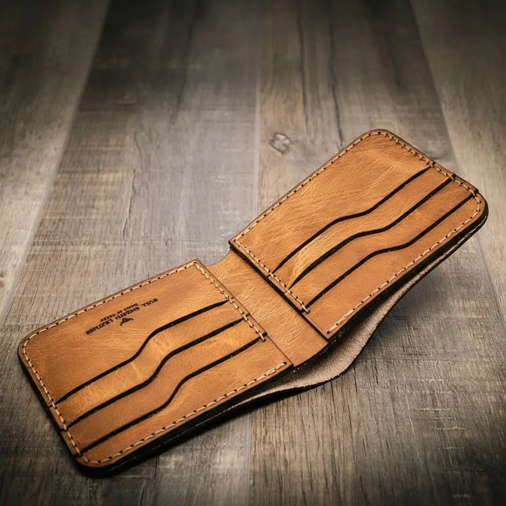 Handmade Large Bifold Wallet made in the USA
