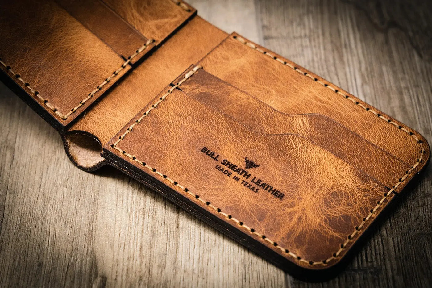 Handmade Mens Western Bifold Wallet