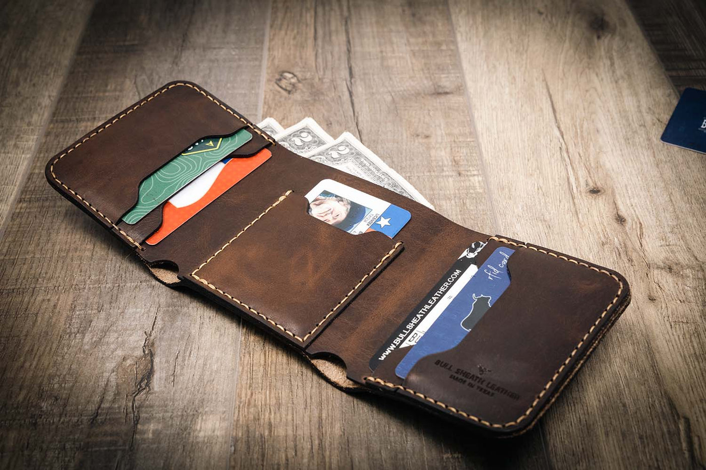 Leather Wallet made in the USA 