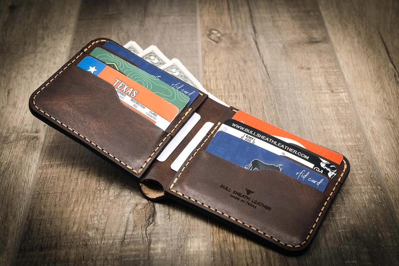 Large Bifold Wallet - Brown