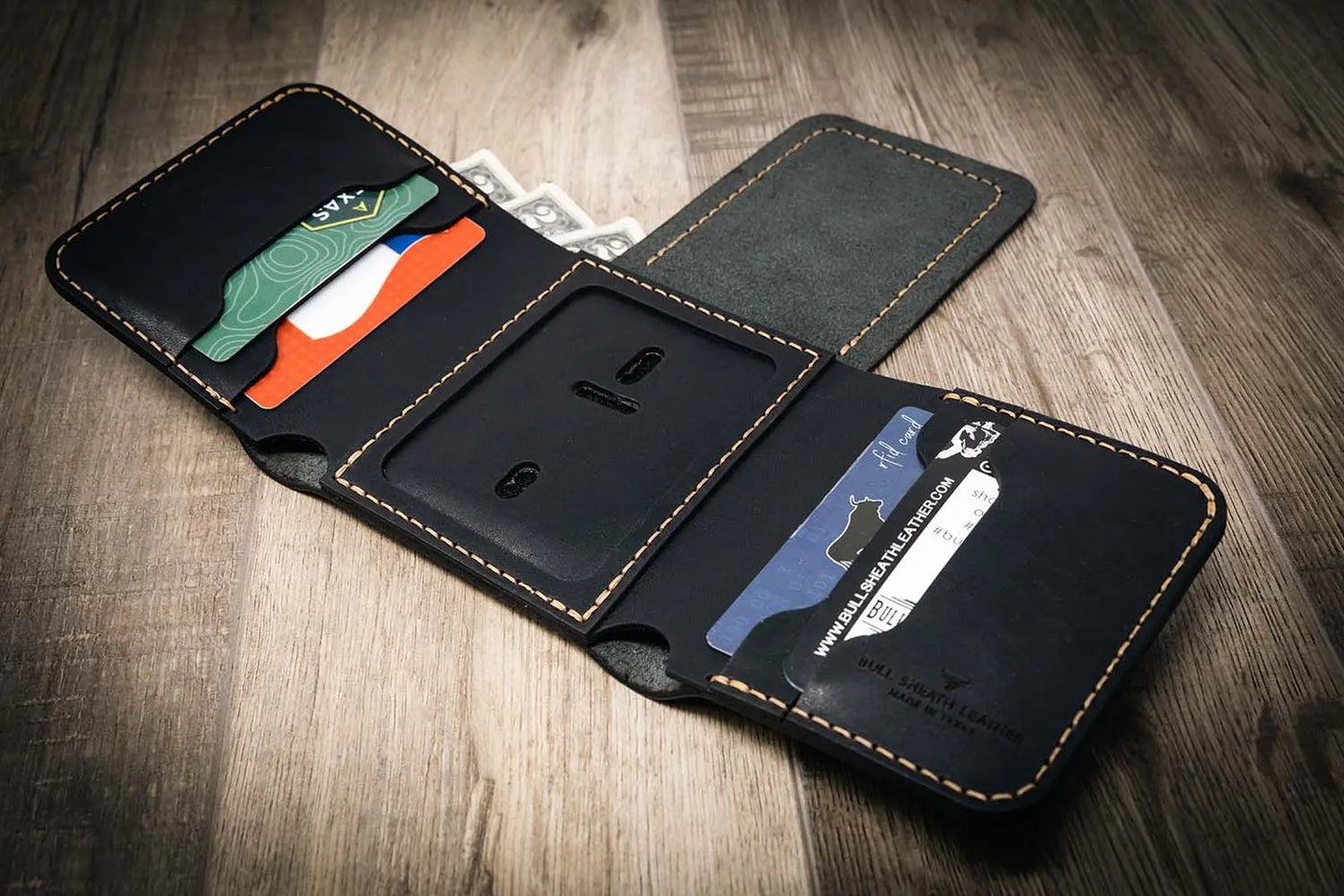 Black Trifold Cop Wallet