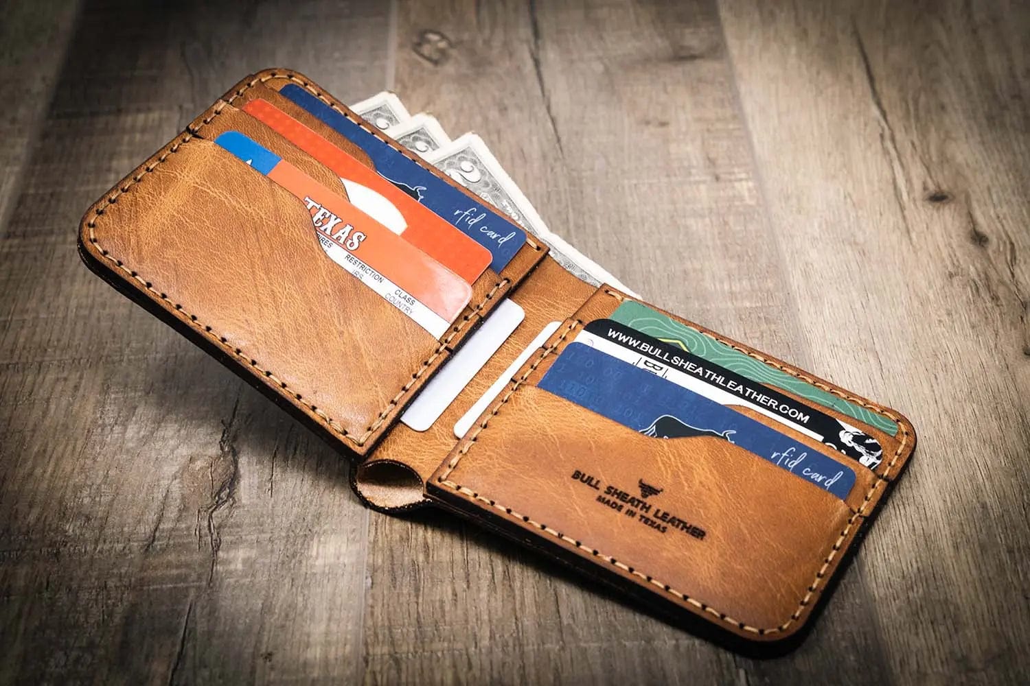 Comedically Large Wallet Big Bend Bifold Leather Wallet | Texas Made | Premium Leather – Bull ...