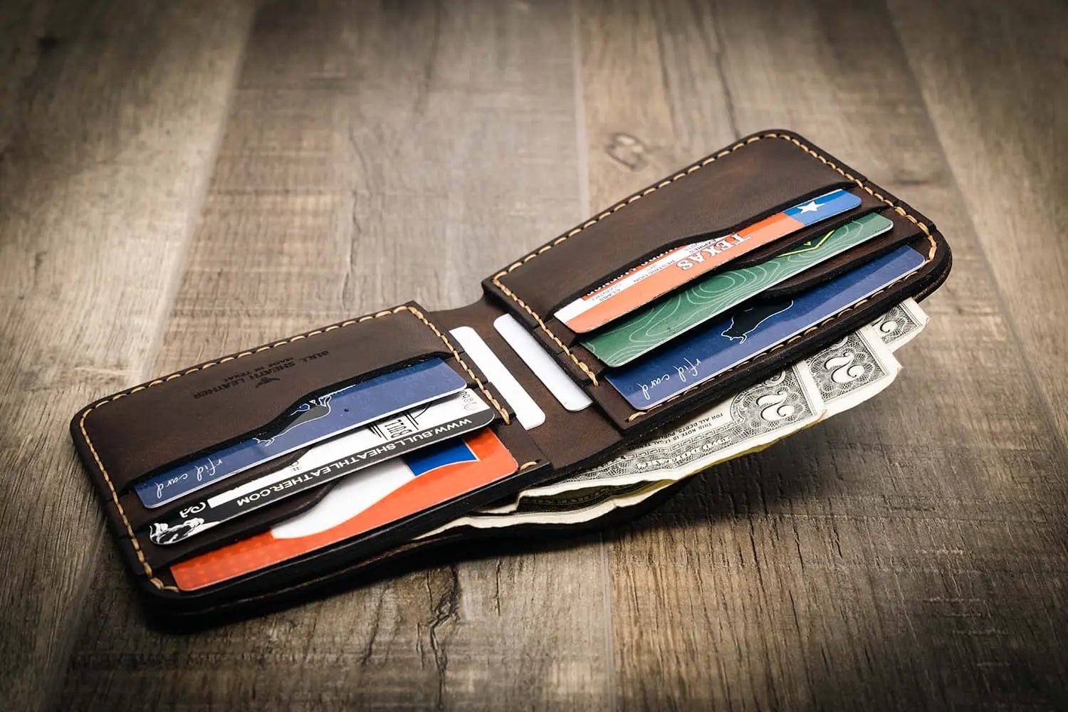 Big Bend Bifold Leather Wallet | Texas Made | Premium Leather – Bull ...