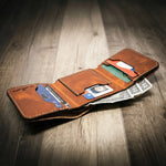 Made in the USA Trifold Leather Wallet
