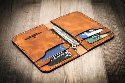 The Tyler Vertical Wallet Bull Sheath Leather