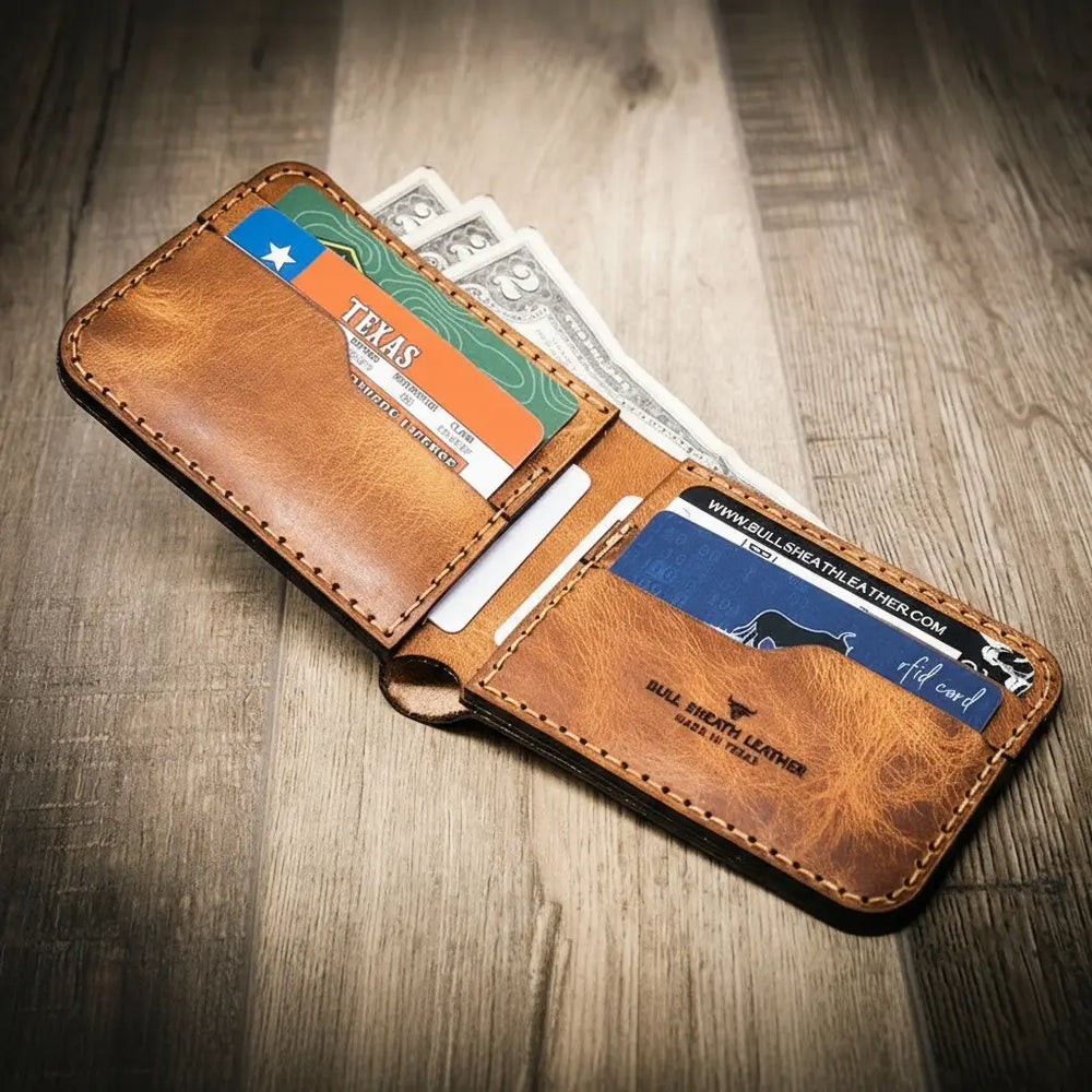 Bull Sheath Leather: Handmade Men's Leather Wallets