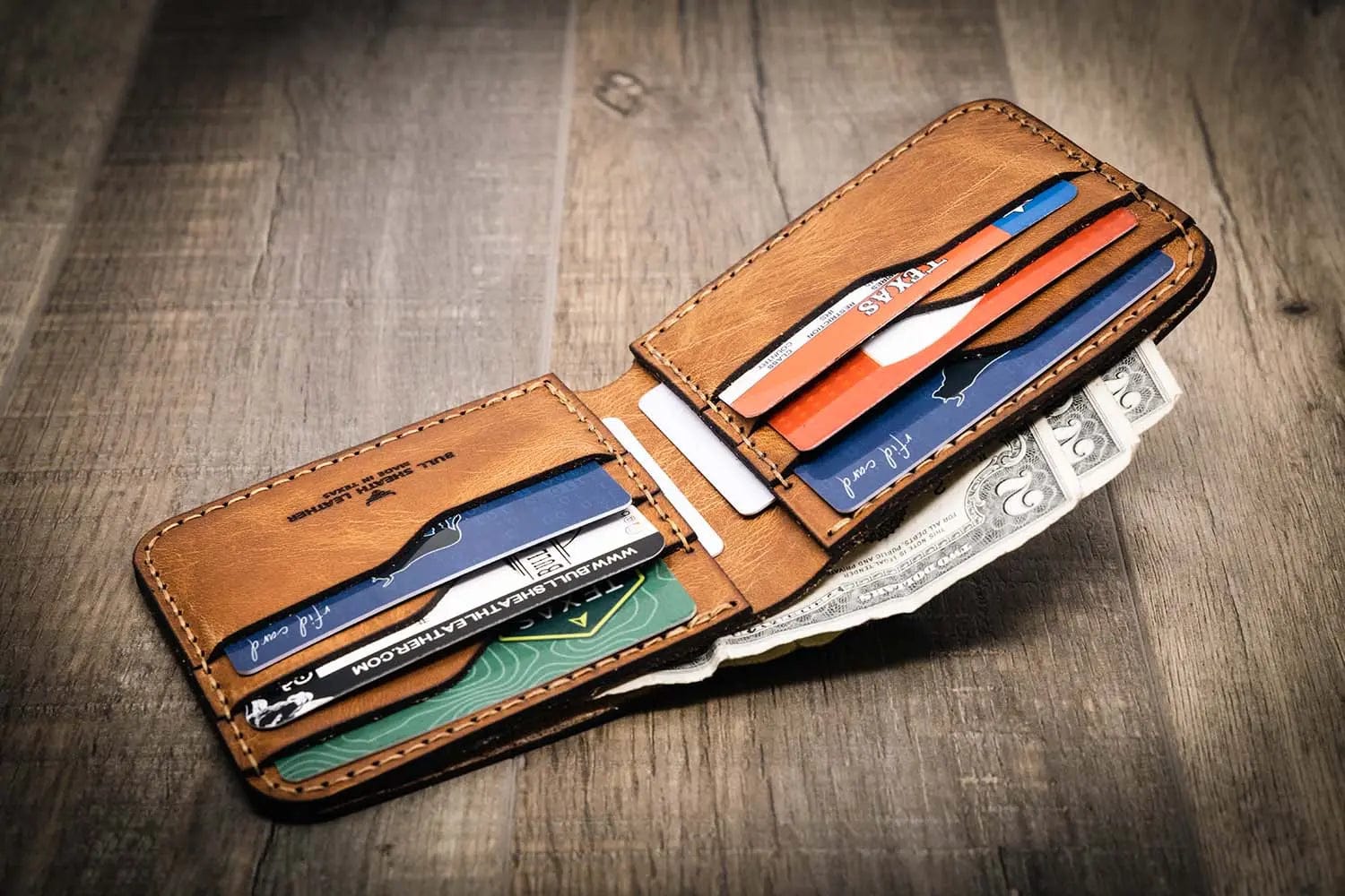 Comedically Large Wallet Big Bend Bifold Leather Wallet | Texas Made | Premium Leather – Bull ...