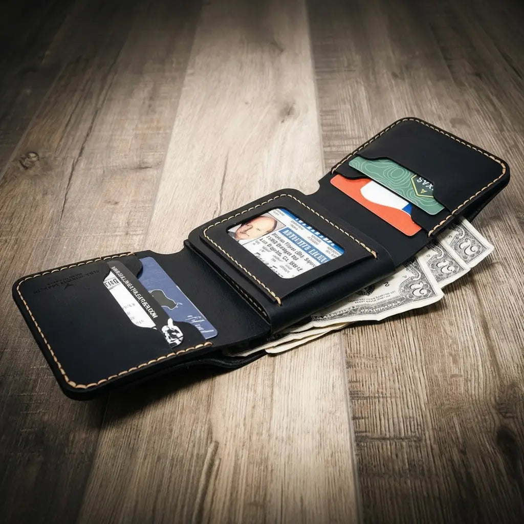 Made in the USA Trifold Badge Wallet
