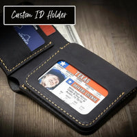 Big Bend Bifold Wallet - Interior View - Bull Sheath Leather