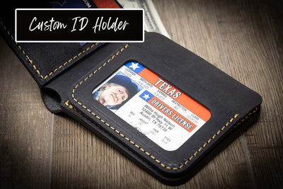 Western Bifold Men's Leather Wallet - The Rio Grande -  Walnut