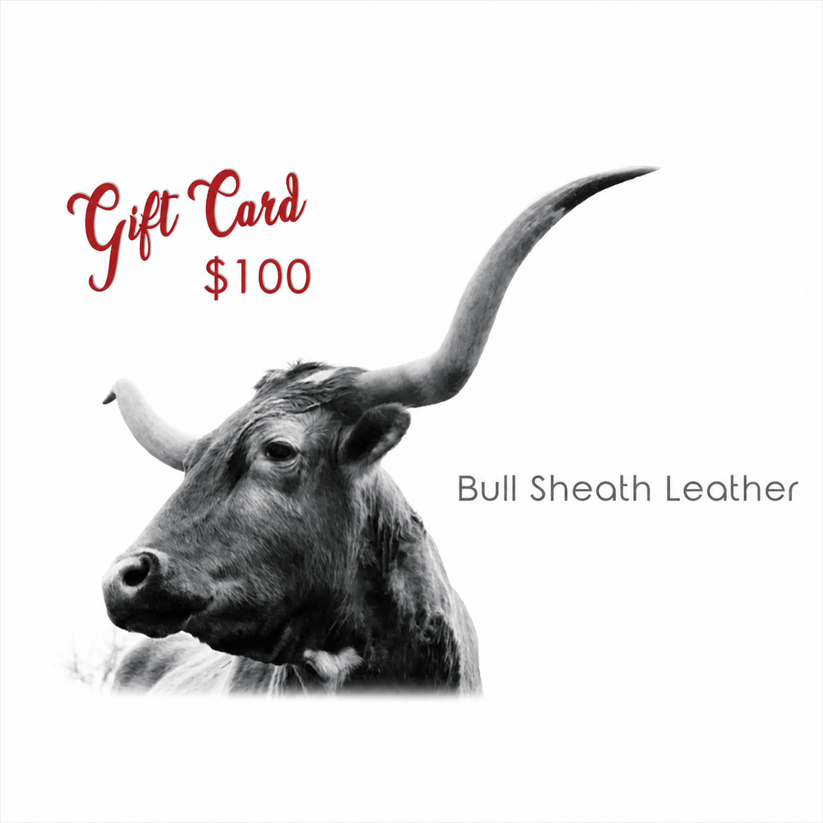 Bull Sheath Leather Gift Card