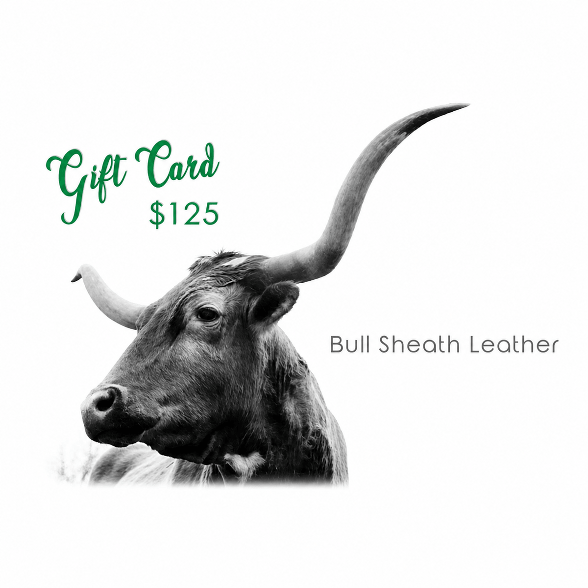Bull Sheath Leather Gift Card