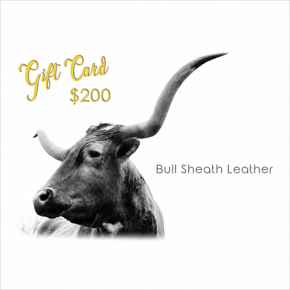 Bull Sheath Leather Gift Card
