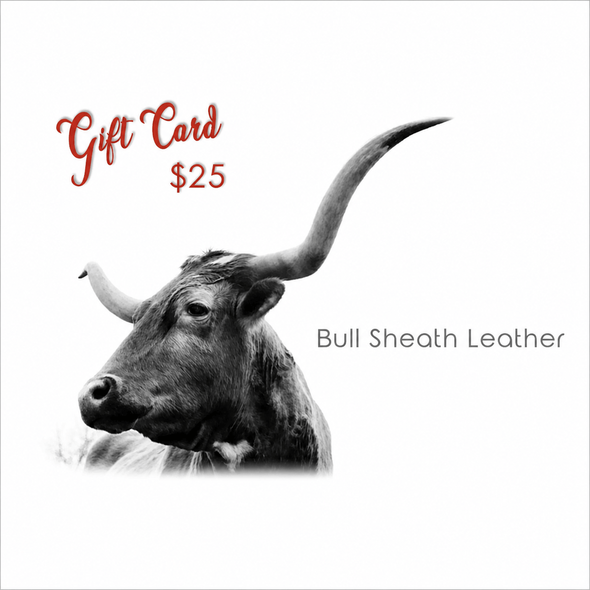 Bull Sheath Leather Gift Card