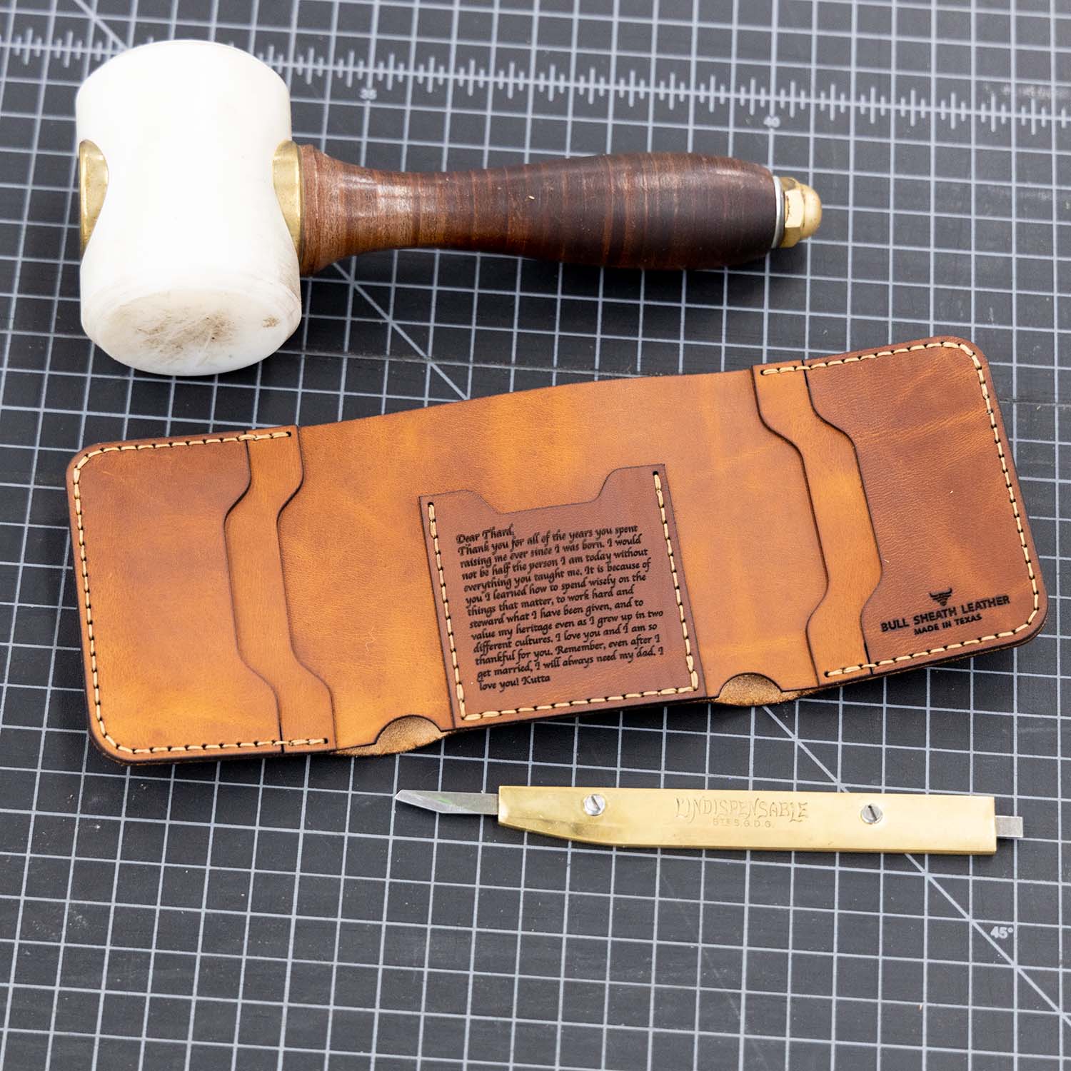 hand made cowboy wallet
