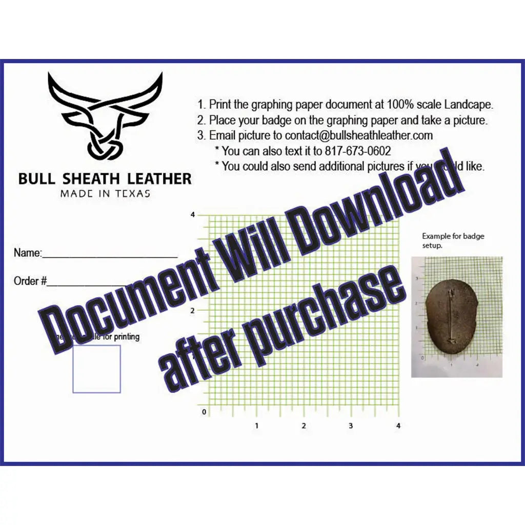 Bull Sheath Leather: Handmade Badge Long Wallet