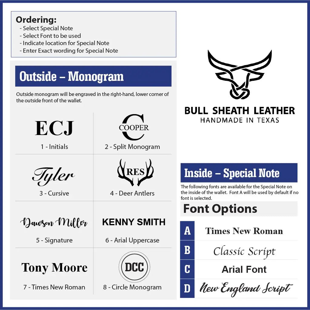 The Houstonian Long Wallet Bull Sheath Leather
