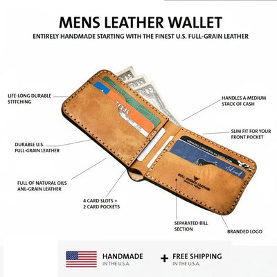 Rio Grande Bifold Wallet - Saddle Tan