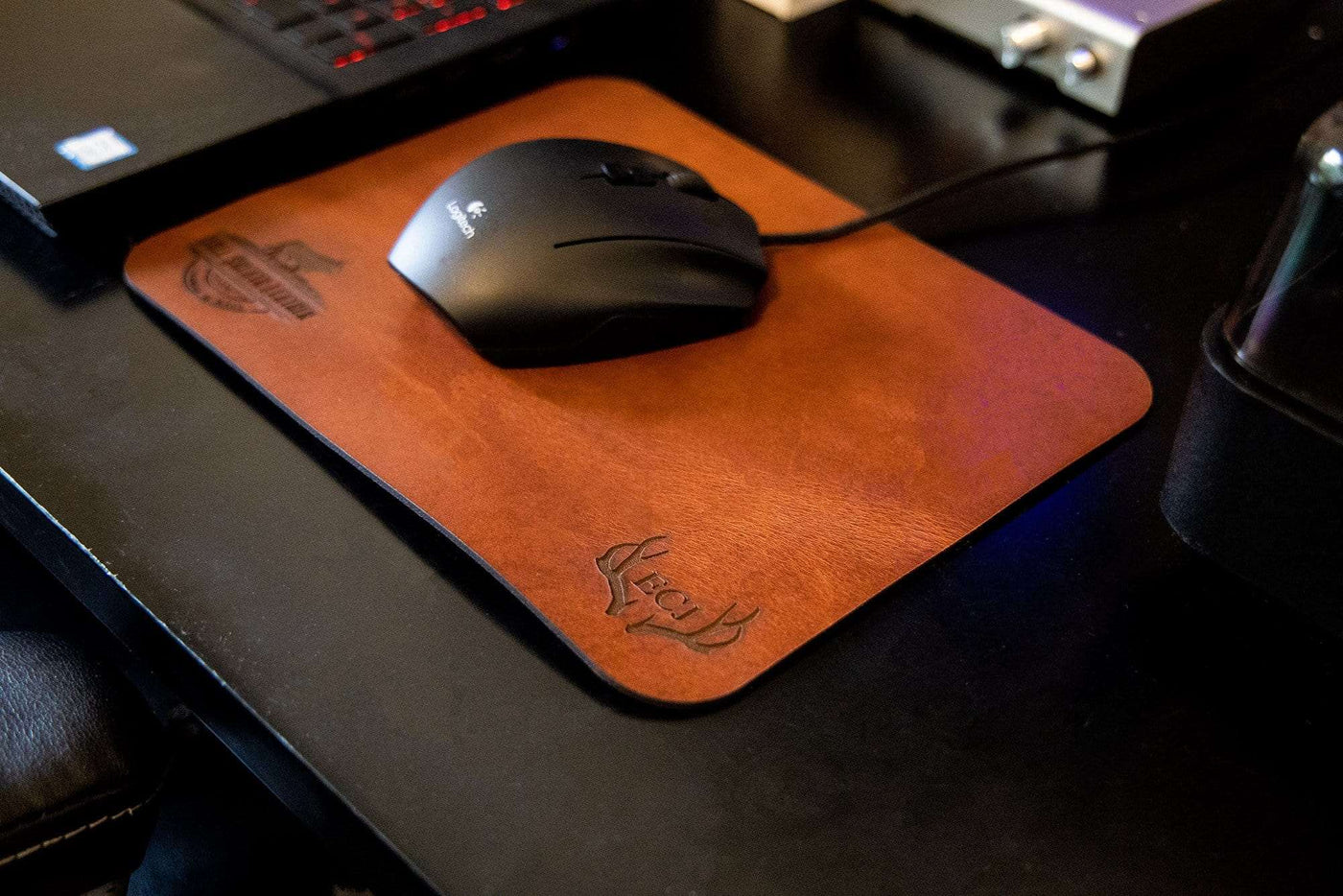 Custom Mouse Pad - Leather Personalized Mouse Pads