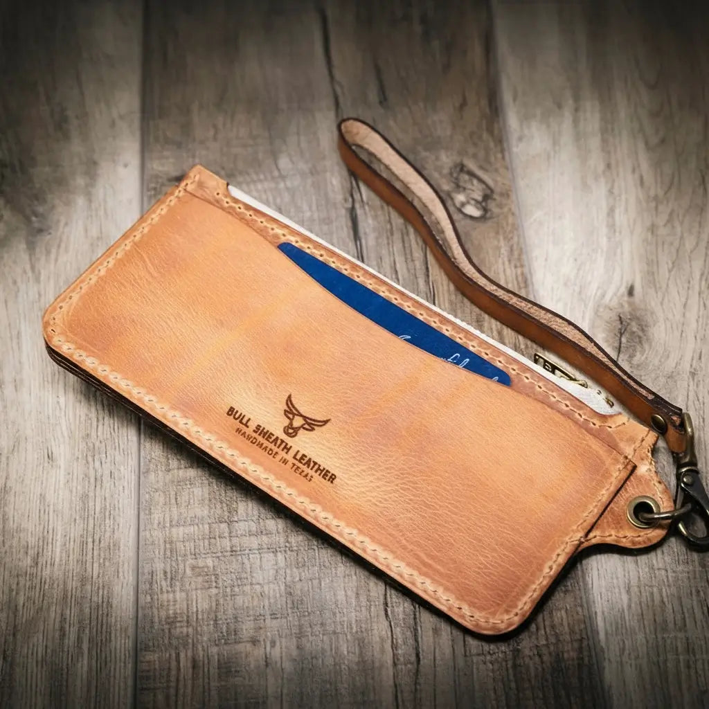 Aledo Zip Wallet - Saddle Tan