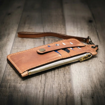 Aledo Zip Wallet - Saddle Tan