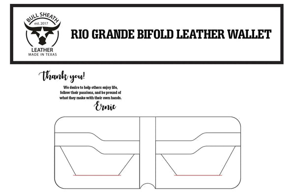 Rio Grande Wallet Leather Crafting Pattern