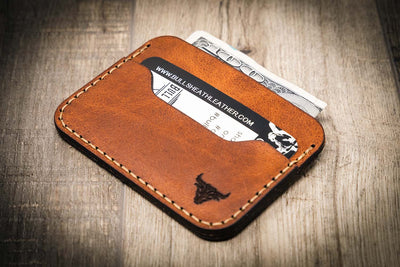 Blue & Orange Wallet - a popular combination : Leathercraft  Handmade  leather wallet, Leather wallet mens, Leather wallet