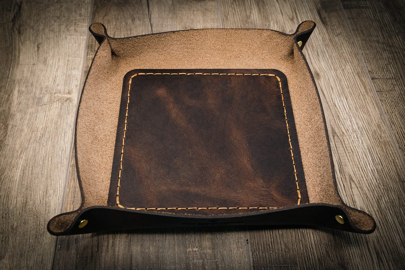 leather catch all, valet tray, catch all tray