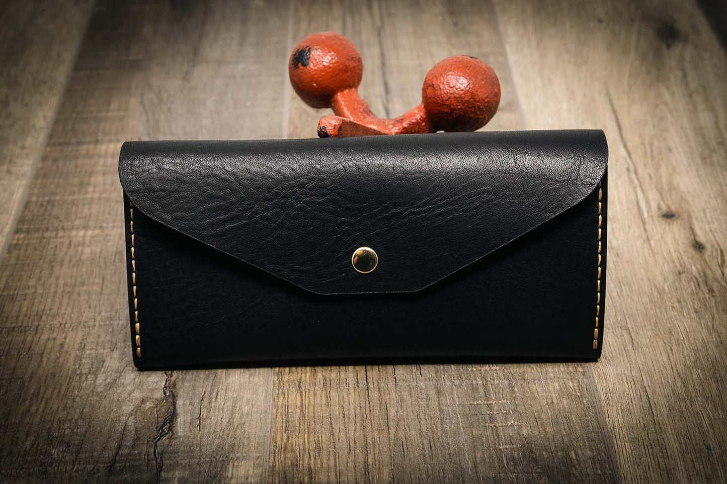Sugar Land Clutch Wallet - Black Bull Sheath Leather