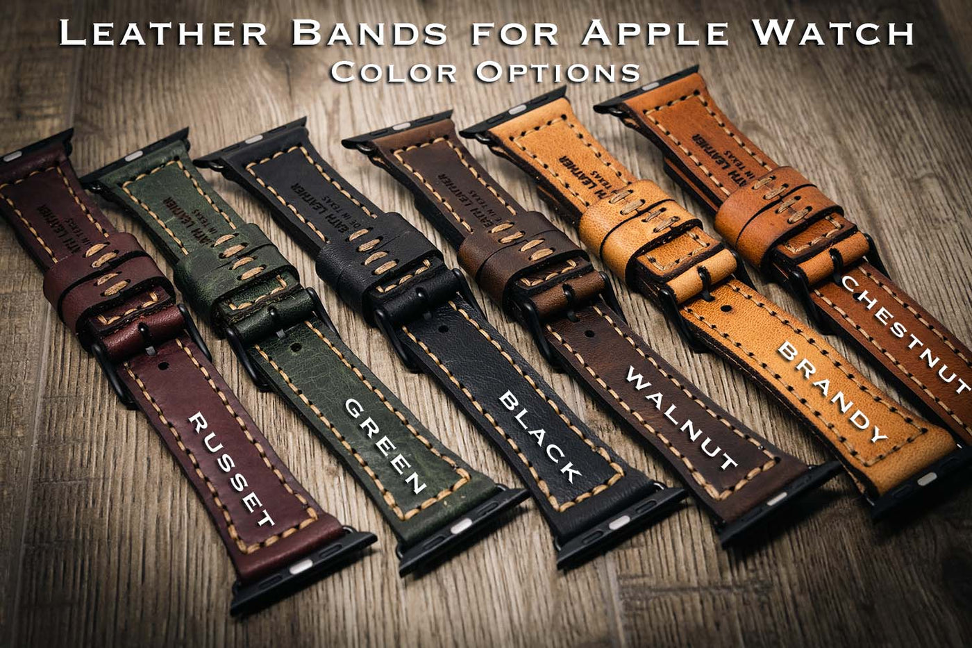Apple Watch Leather Band - Black