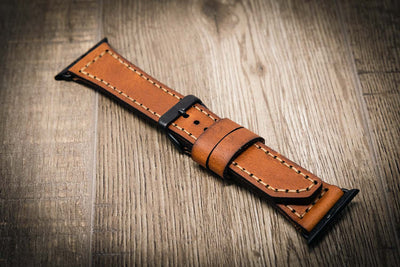Apple Watch Leather Band - Chestnut Brown