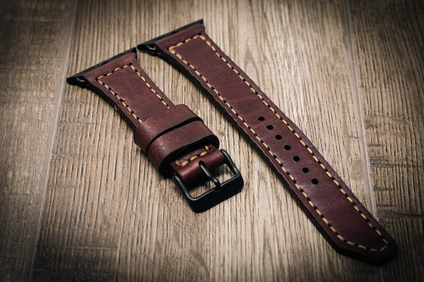 Apple Watch Leather Band - Russet Brown